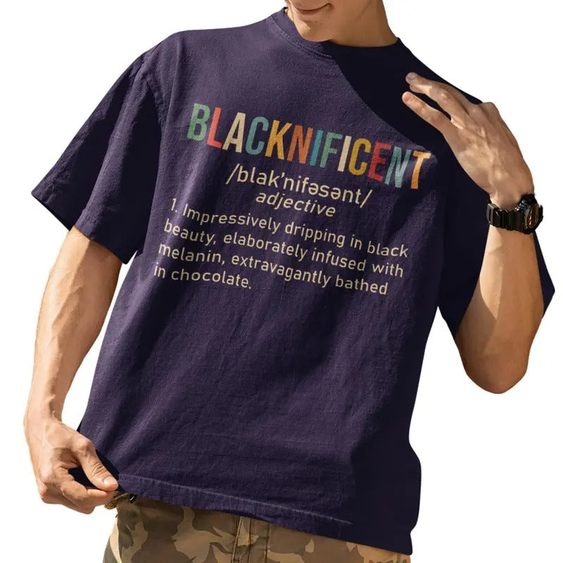 Blacknificent Definition Black Pride T-Shirt Hoodie, Sweatshirt | RetroVerseTees.com