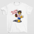Blame John Shedletsky Gaming Graphic Tee Featuring Fun and Quirky Gamer Humor Hoodie, Sweatshirt | RetroVerseTees.com