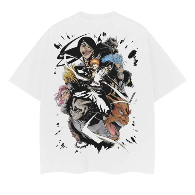 Bleach "Thousand-Year Blood War" Heavyweight Vintage Tee 100% Cotton OVERSIZED Anime T-shirt anime clothing printed...