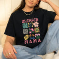 Blessed Mama Christian TNF'WB shield Day Tee Pure Cotton Fabric Casual Streetstyle Crew Neck Short Sleeve T-Shirt Trendy...