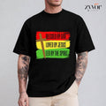 Blessed by God Loved by Jesus Black History Month Christian T-Shirt Casual Style Crew Neck Short Sleeve T-Shirt Tops...