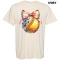 Bling Softball Comfort Colors T-Shirt Hoodie, Sweatshirt | RetroVerseTees.com