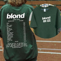 Blond Tracklist Music Songs 2 Sides Sweatshirt, Unisex Songs Tee for Fans Hoodie | RetroVerseTees.com