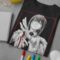 Bloody Hands Unisex Graphic Tee, Otaku Ropa Shirt, Edgy Goth Tshirt, Kawaii Girl Tee, Punk Shirt, Anime Shirt Hoodie,...