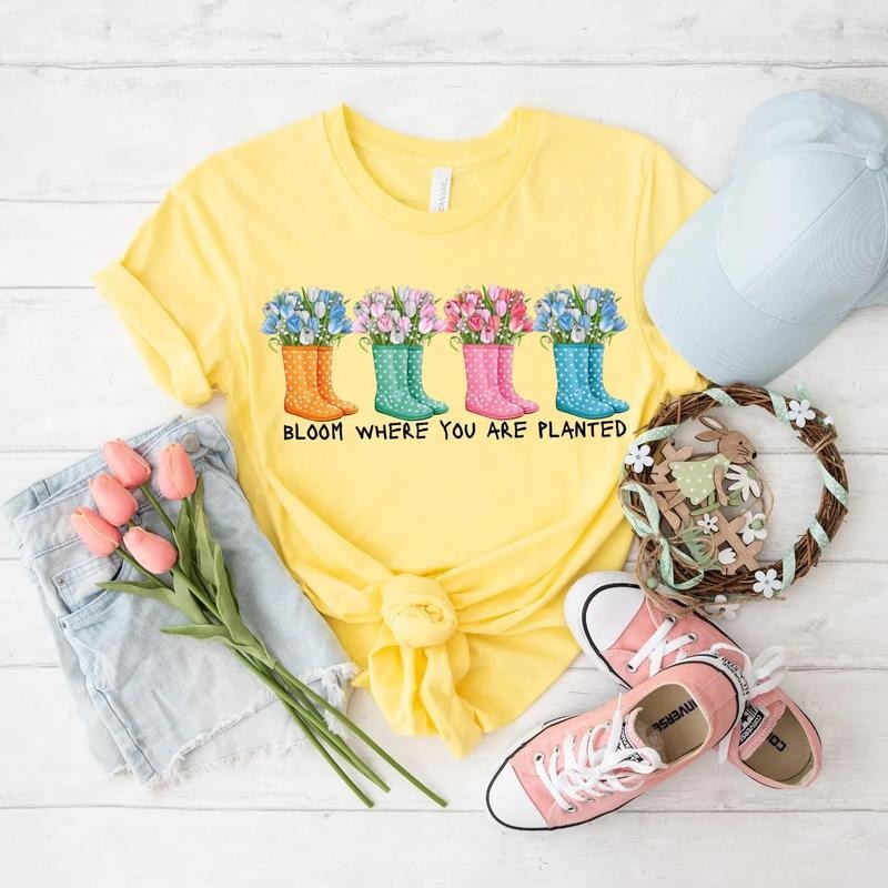 Bloom Where You Are Planted DTF Transfers - THIS IS NOT A SHIRT Hoodie, Sweatshirt | RetroVerseTees.com