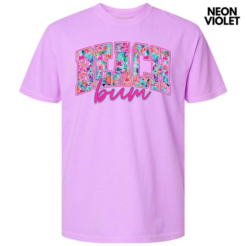 Blooming Beach Bum Comfort Colors T-Shirt 'NLB' Hoodie, Sweatshirt | RetroVerseTees.com