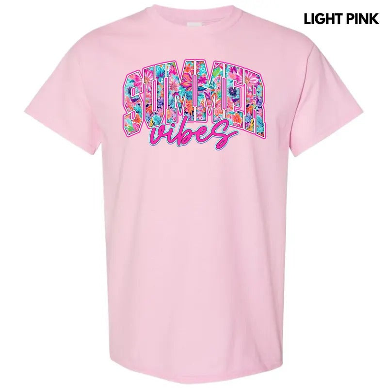 Blooming Summer Vibes Gildan Short Sleeve T-Shirt 'NLB' Hoodie, Sweatshirt | RetroVerseTees.com