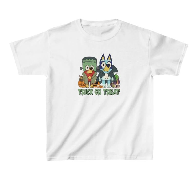 Blu.ey Halloween Trick or Treat, Halloween Shirt Hoodie, Sweatshirt | RetroVerseTees.com