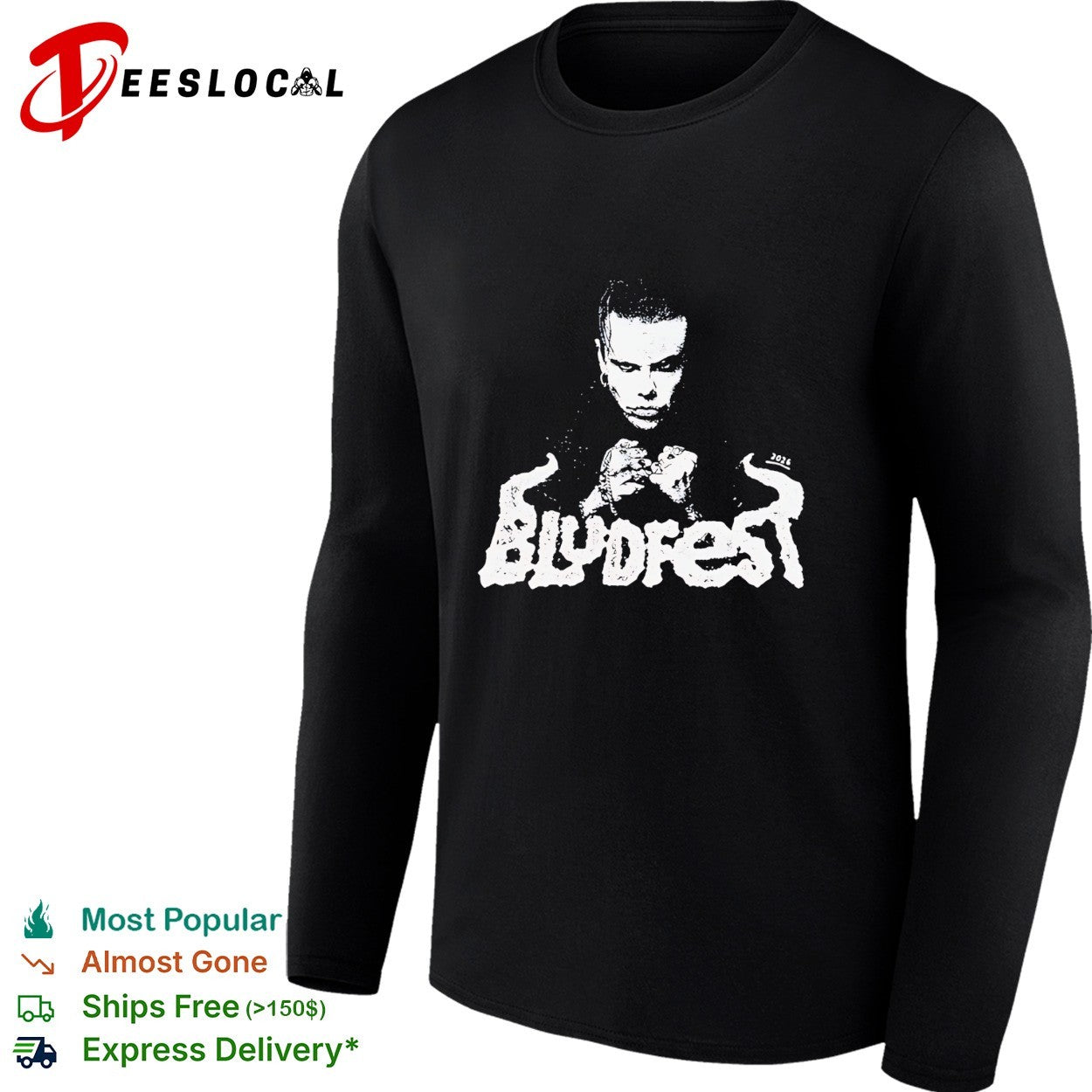 Bludfest 2026 tattooed portrait singer shirt