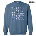 Blue Bow Coquette Collage Sweatshirt 'NLB' T-Shirts, Hoodie | RetroVerseTees.com