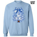 Blue Chinoiserie Christmas Tree Sweatshirt 'NLB' T-Shirts, Hoodie | RetroVerseTees.com