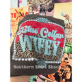 Blue Collar Wifey T shirt  | Pepper comfort colors t shirt | Blue Collar Graphic Tee | Wifey Graphic Tee Hoodie, Sweatshirt