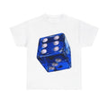 Blue Dice Graphic White Black Tshirt Y2K Streetwear Tee Fashion Hoodie, Sweatshirt | RetroVerseTees.com