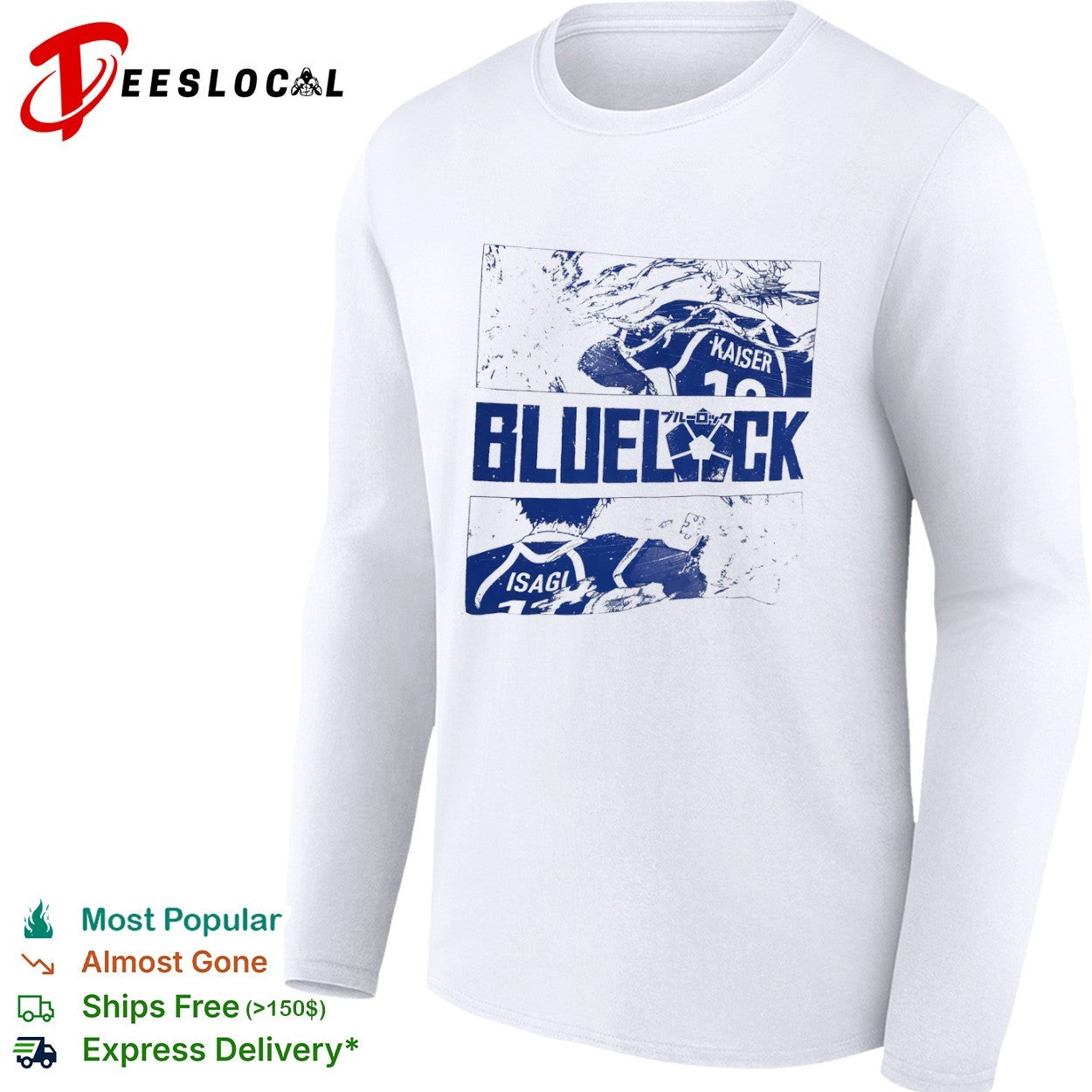 Blue Lock Kaiser and Isagi Manga Panels shirt