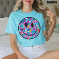 Blue Mix Happy Face Comfort Colors T-Shirt 'NLB' Hoodie, Sweatshirt | RetroVerseTees.com