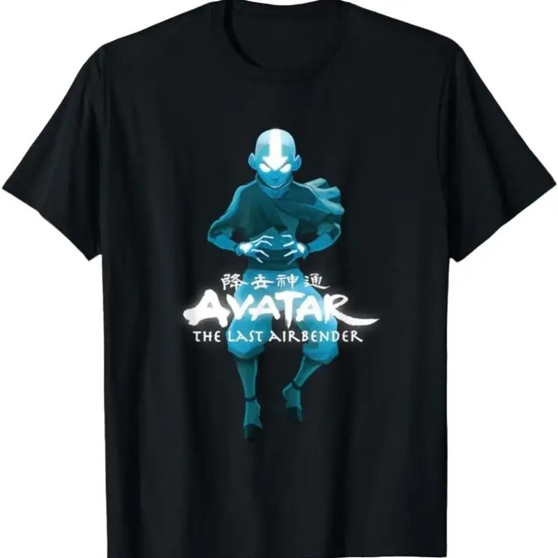 Blue Monochromatic Aang The Last Airbender T-Shirt Menswear Top Underwear Streetwear Hoodie, Sweatshirt | RetroVerseTees.com