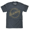 Blue Moon Gold Print Logo T-Shirt - Indigo Hoodie, Sweatshirt | RetroVerseTees.com