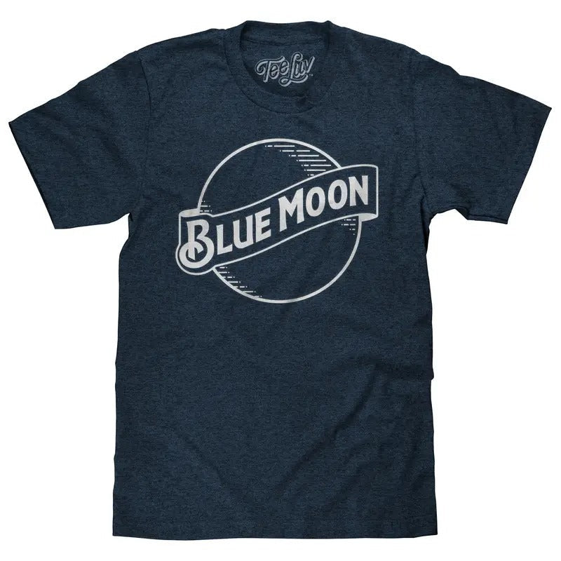 Blue Moon Logo T-Shirt - Navy Hoodie, Sweatshirt | RetroVerseTees.com