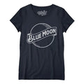 Blue Moon Logo Women's Scoopneck T-Shirt - Navy Hoodie, Sweatshirt | RetroVerseTees.com