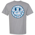 Blue Patriotic Cheetah Happy Face Comfort Colors T-Shirt 'NLB' Hoodie, Sweatshirt | RetroVerseTees.com
