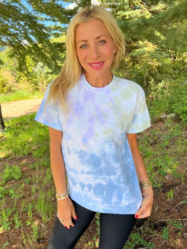 Blue Slushie Tie-Dye Tee Hoodie, Sweatshirt | RetroVerseTees.com