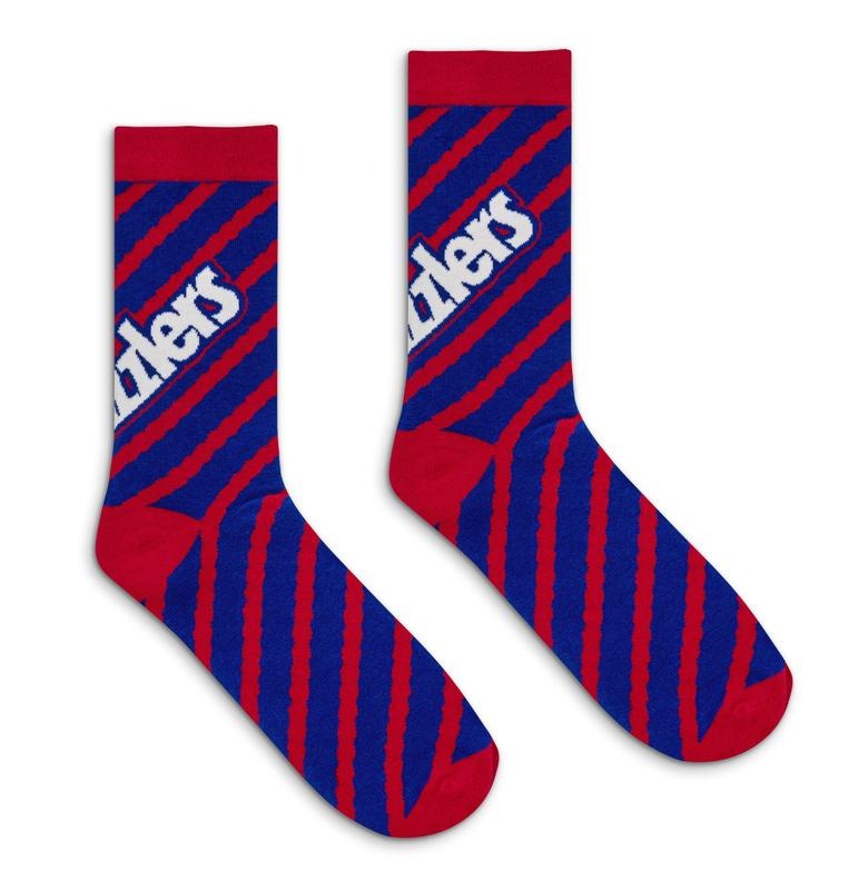 Twizzlers Retro Candy Logo Striped Crew Socks - Red/Blue T-Shirts, Hoodie, Sweatshirt | RetroVerseTees.com