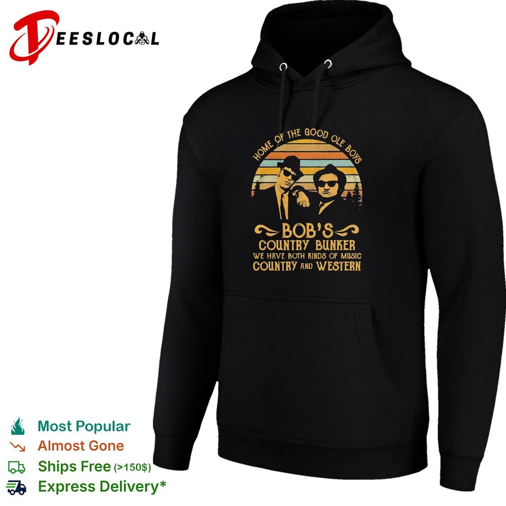 Blues Brothers Bob’s Country Bunker both kinds of music shirt