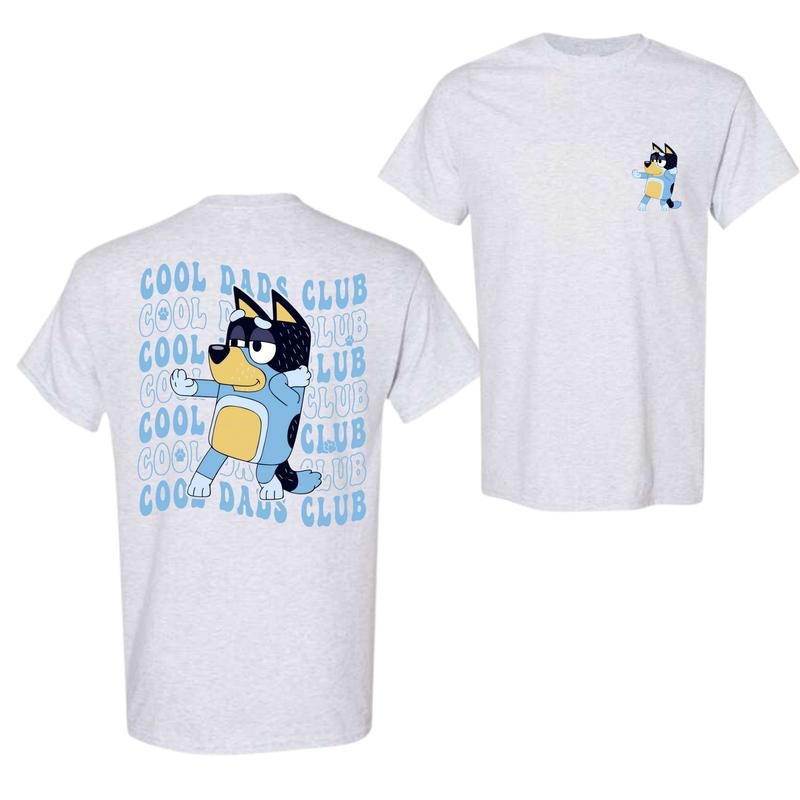 Bluey Cool Dad Club Shirt, Bandit Cool Dad Club Tshirt, Dad Sweatshirt, Bluey Father's Day Shirt Hoodie | RetroVerseTees.com