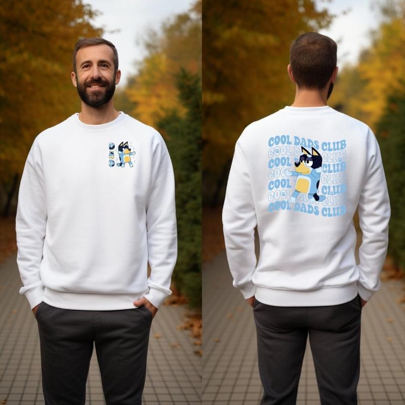 Bluey Dad Cool Dads Club Sweater, Bluey Bandit Fathers, Cool Dads Club Shirt, Funny Bluey Dads Sweatshirt, Father's Day...