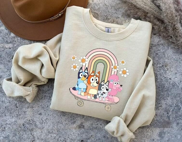 Bluey Era Shirt, Bluey Family Shirt, Bluey Cartoon Shirt, Bluey Birthday Party  sweater Hoodie, Sweatshirt