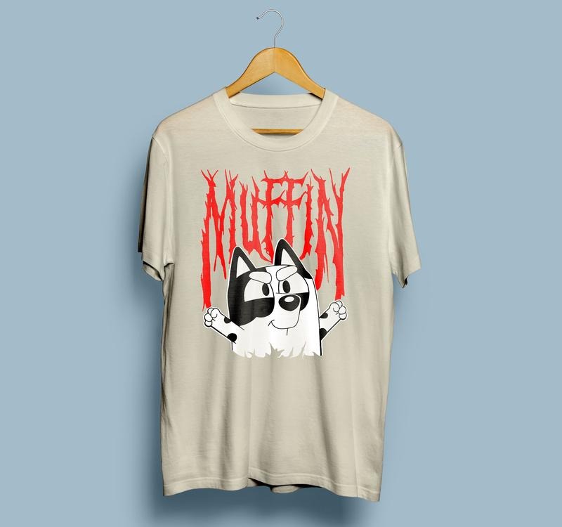 Bluey Muffin Metal Shirt, Muffin Emotions Shirt Hoodie, Sweatshirt | RetroVerseTees.com