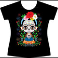 Blusa de Frida catrina Cotton T-Shirts, Hoodie, Sweatshirt | RetroVerseTees.com