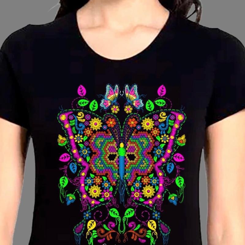 Blusa para mujer de mariposa Cotton T-Shirts, Hoodie, Sweatshirt | RetroVerseTees.com
