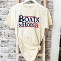 Boats & Hoes Soft Graphic Tee Hoodie, Sweatshirt | RetroVerseTees.com