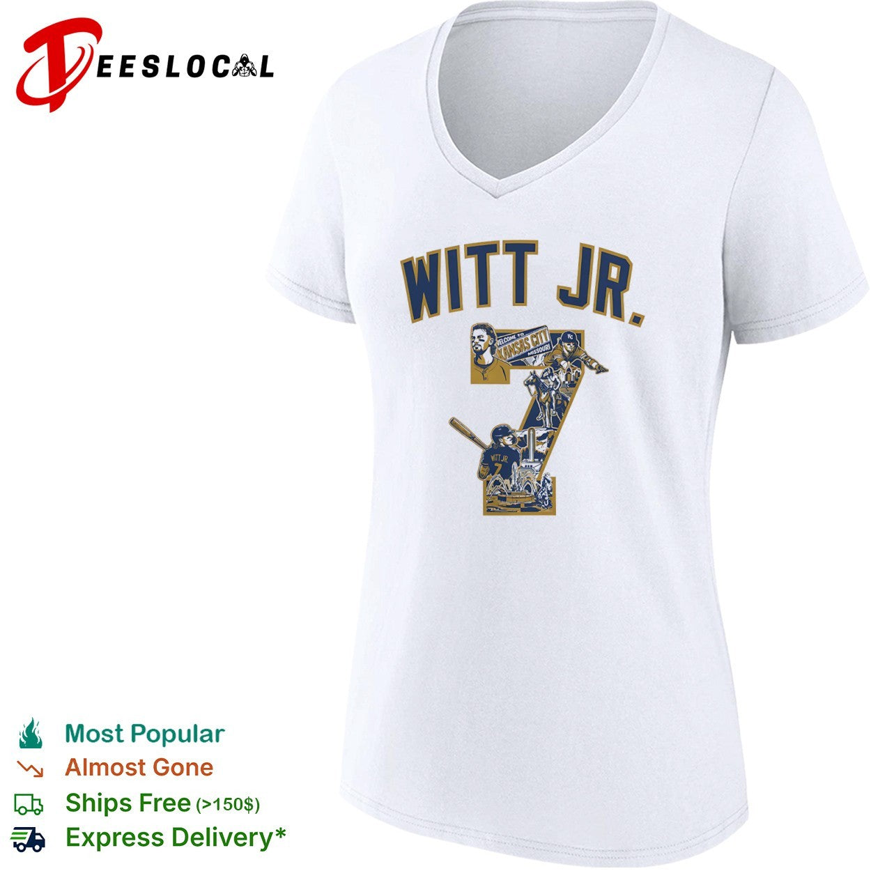 Bobby Witt Jr Kansas City Royals MLB Welcome to Kansas City shirt