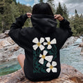 Boho Art Nouveau Flowers, Bold Design Hoodie T-Shirts, Sweatshirt | RetroVerseTees.com