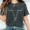 Boho Cow Skull Colors Shirt Howdy Wild West Shirt Top Womenswear Hoodie, Sweatshirt | RetroVerseTees.com