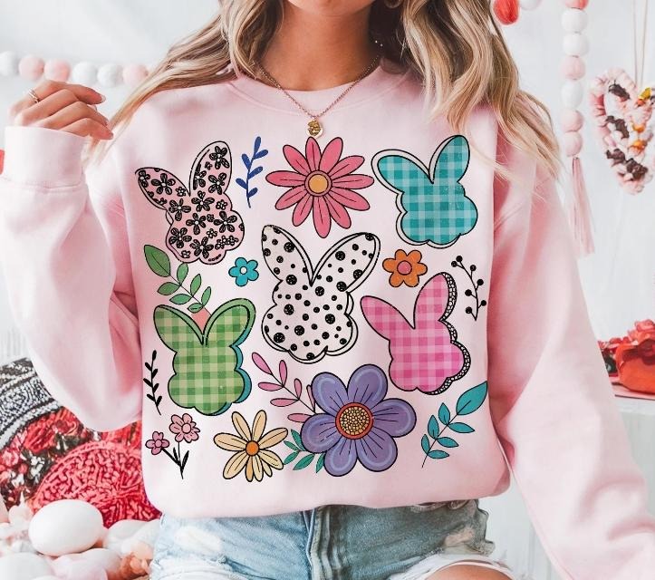 Boho Easter DTF Transfers - THIS IS NOT A SHIRT Hoodie, Sweatshirt | RetroVerseTees.com