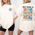 Boho Flowers Christian Shirt Retro, Daniel 3:18 Bible Verse Tshirt, Vintage Christian Shirt, Jesus Lover T-shirt,...