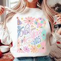 Boho New Year 2025 Shirt, Retro New Years Sweatshirt, Disco Ball Shirt, Pink, Pastel, New Year New Me Sweatshirt,...