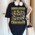Bombardiro Crocodilo T-Shirt Italian Meme Funny Brainrot Graphic Tee Hoodie, Sweatshirt | RetroVerseTees.com