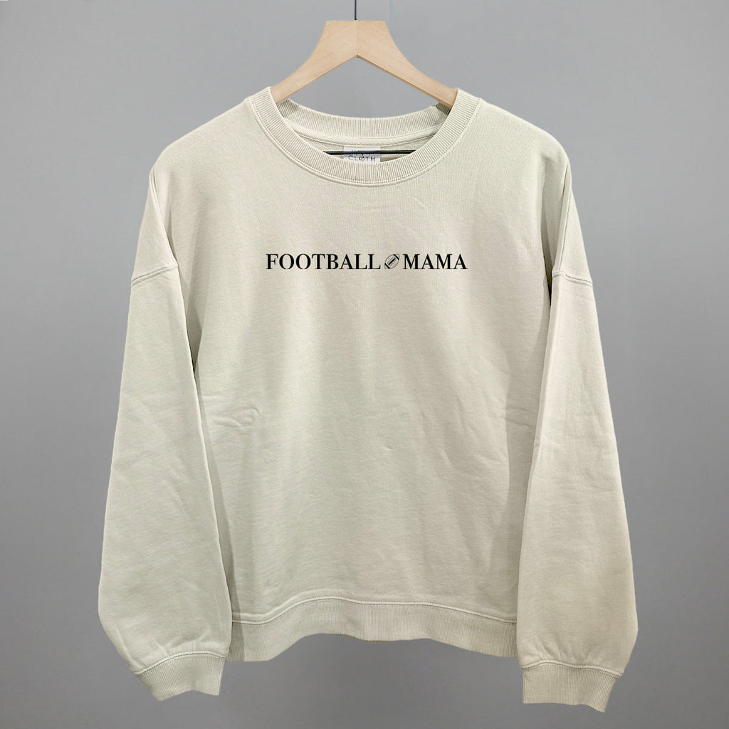 Football Mama (Serif + Doodle) T-Shirts, Hoodie, Sweatshirt | RetroVerseTees.com (Image 1)