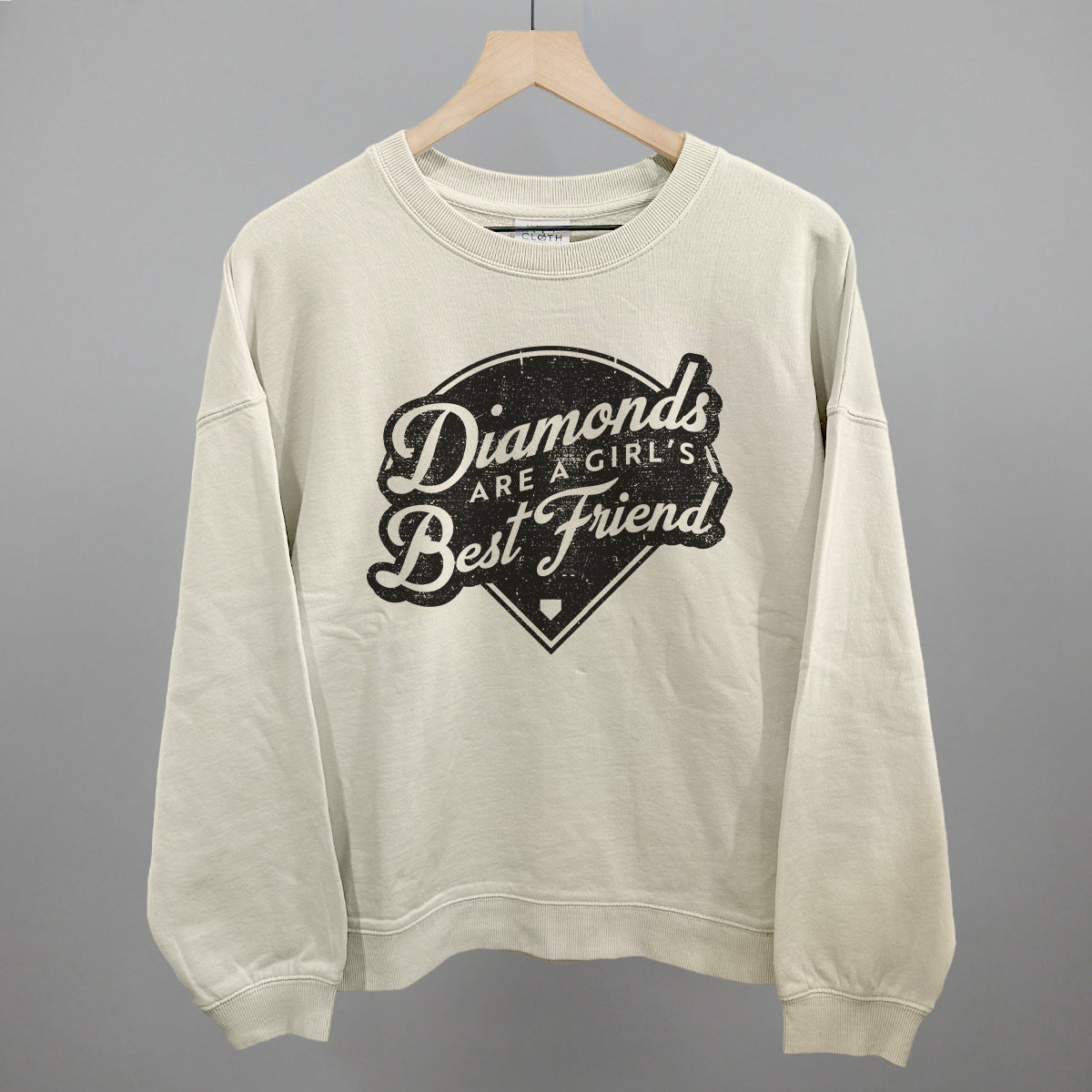 Diamonds Are A Girl's Best Friend (Vintage Script) T-Shirts, Hoodie, Sweatshirt | RetroVerseTees.com (Image 3)