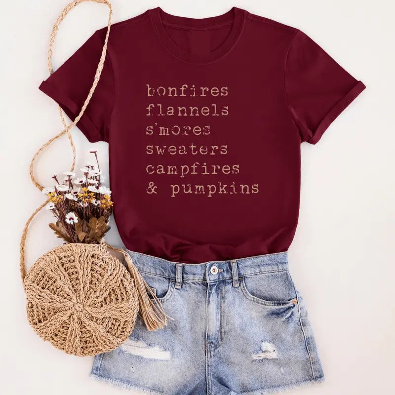 Bonfires Graphic Tee Hoodie, Sweatshirt | RetroVerseTees.com