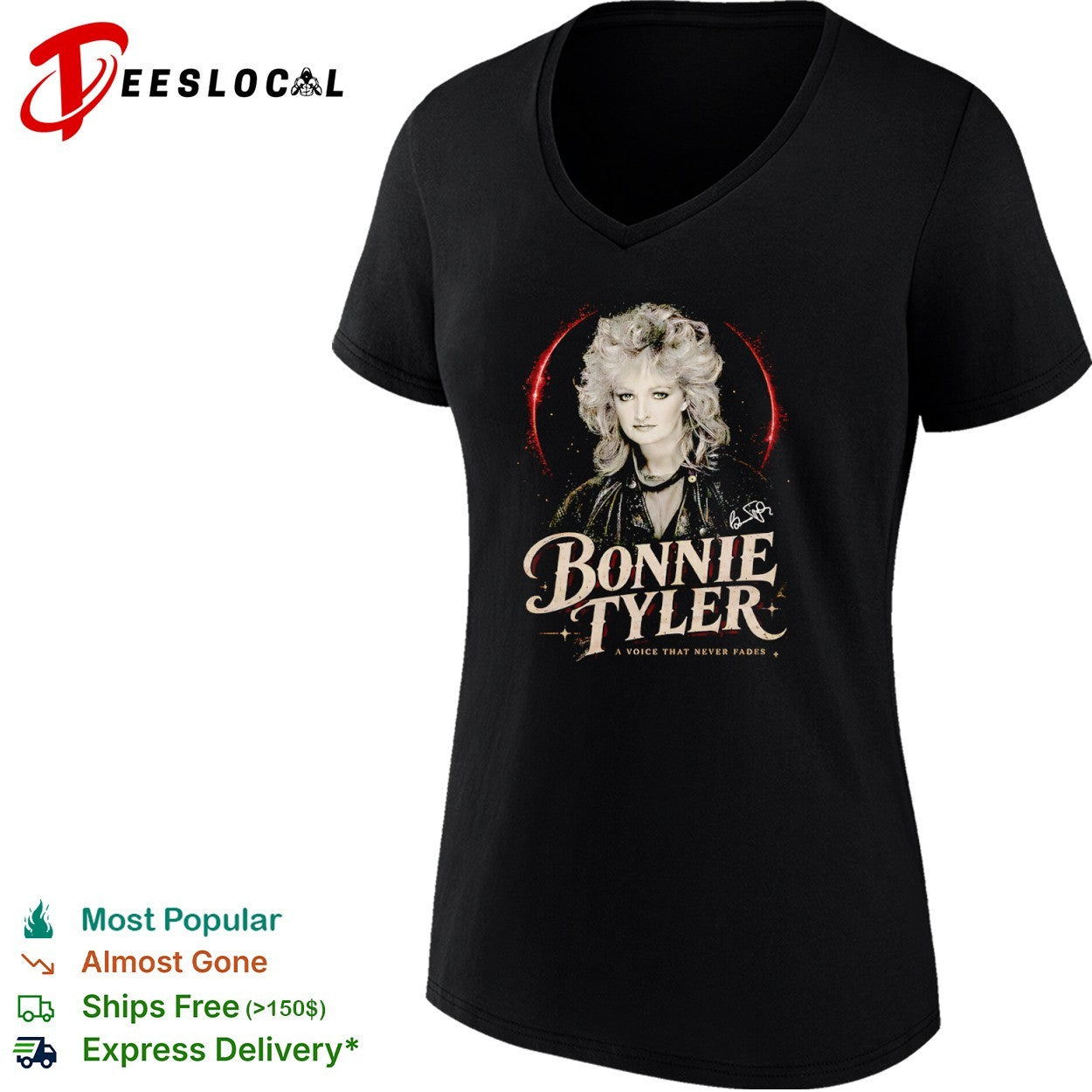 Bonnie Tyler A Voice That Never Fades Signature shirt