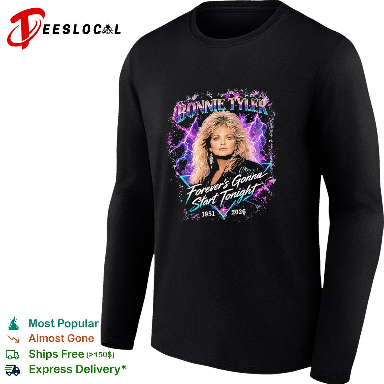 Bonnie Tyler Forever’s Gonna Start Tonight 1951 2026 shirt