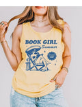 Book Merch Shirt Book Girl Summer Tank Top Funny Bookish Gift for Her Summer Reading Shirt Oversized Beach Tank Book...
