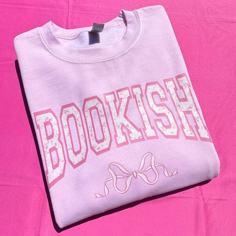 Bookish Bow Coquette Sweatshirt 'NLB' T-Shirts, Hoodie | RetroVerseTees.com