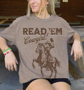 Bookish Cowgirl Shirt |Book Lover Shirt Country Bookish Tee Bookish Gift For Her Country Girl Reader Art Top Womenswear...