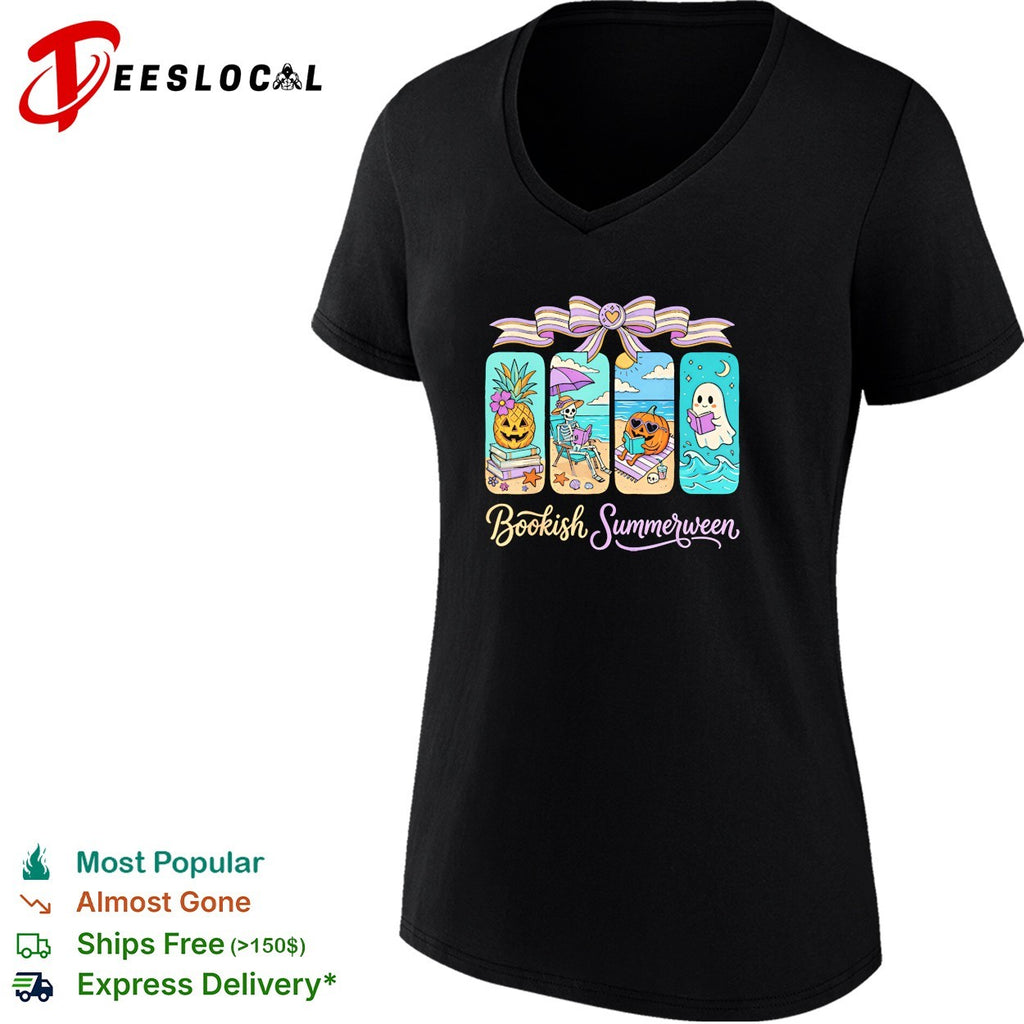 Bookish Summerween beach reading shirt